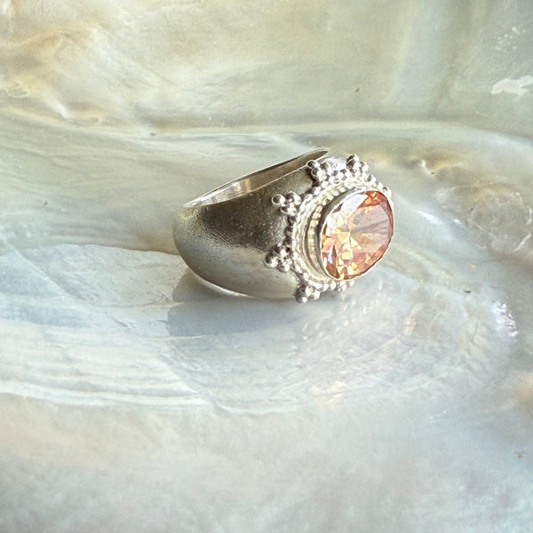 Norfolk Ring Champagne CZ