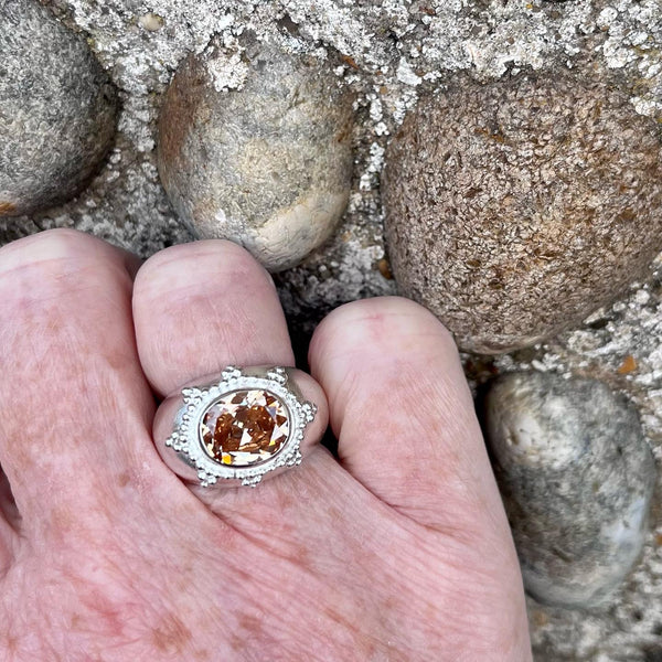 Norfolk Ring Champagne CZ