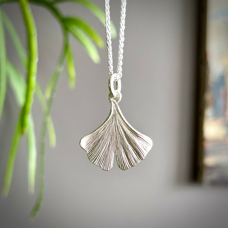 Ginkgo Pendant Necklace