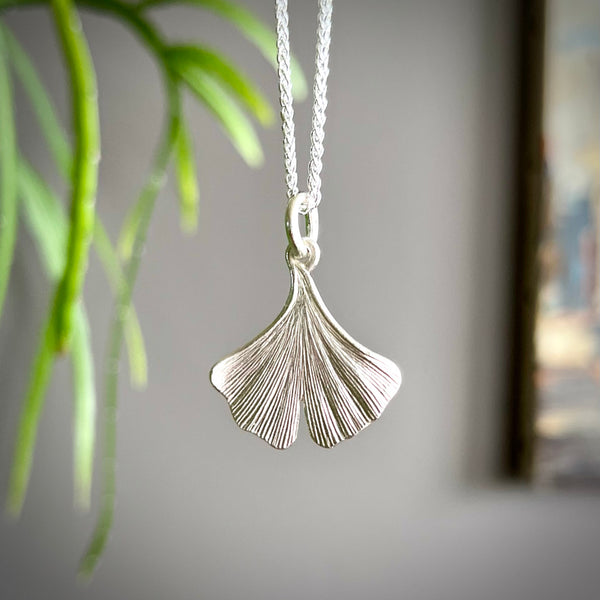 Ginkgo Pendant Necklace