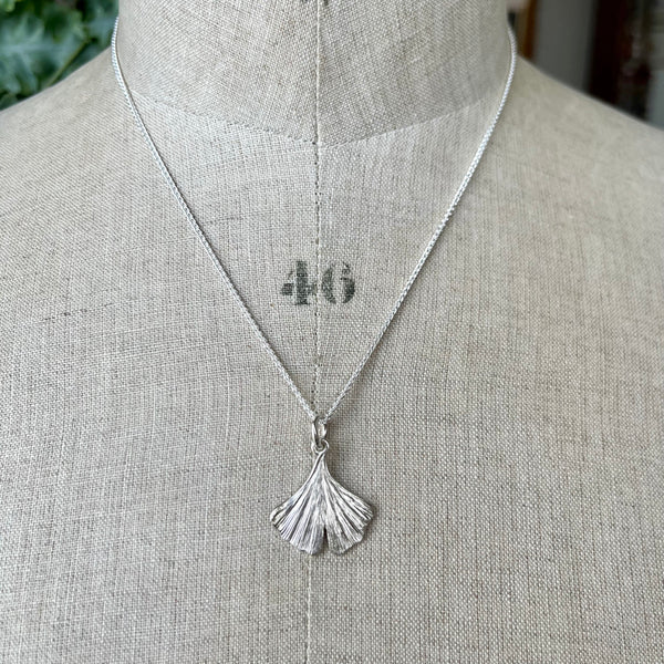 Ginkgo Pendant Necklace