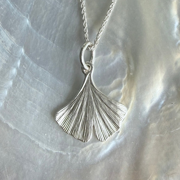 Ginkgo Pendant Necklace