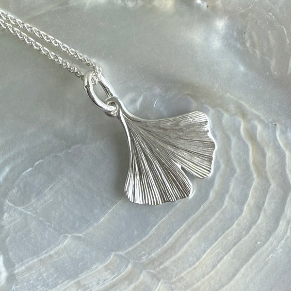 Ginkgo Pendant Necklace