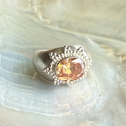 Norfolk Ring Champagne CZ