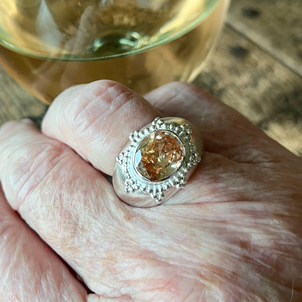 Norfolk Ring Champagne CZ